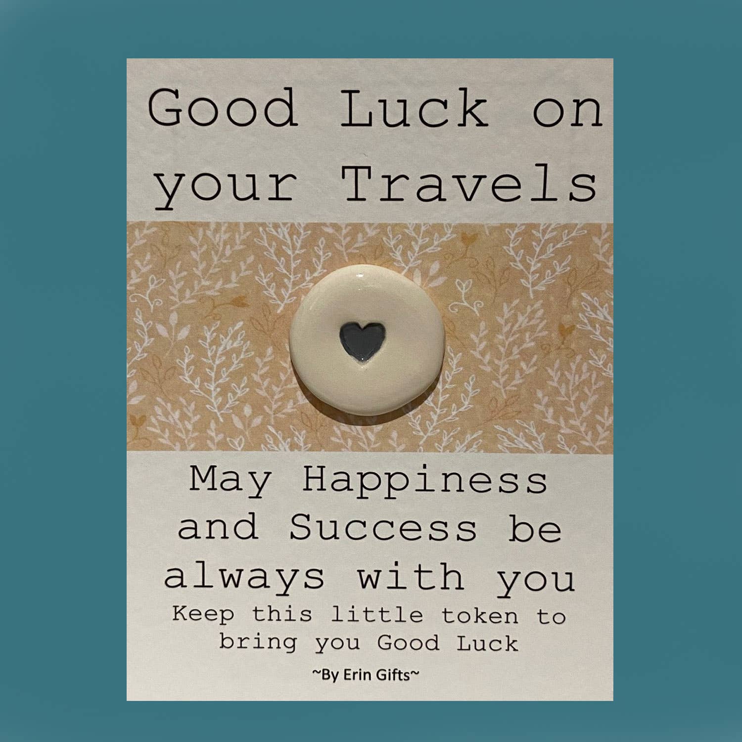 Good Luck on your Travels Pocket Token - Pockets of Bliss