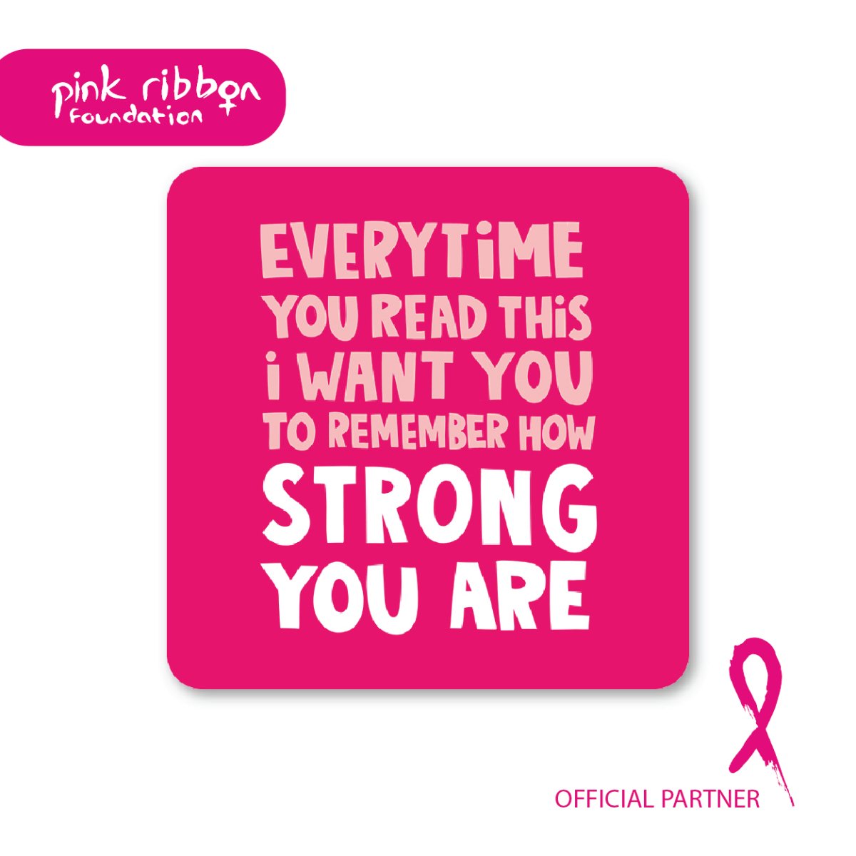 Pink Ribbon Foundation Charity Boob Coaster - Inspirational - Pockets of Bliss