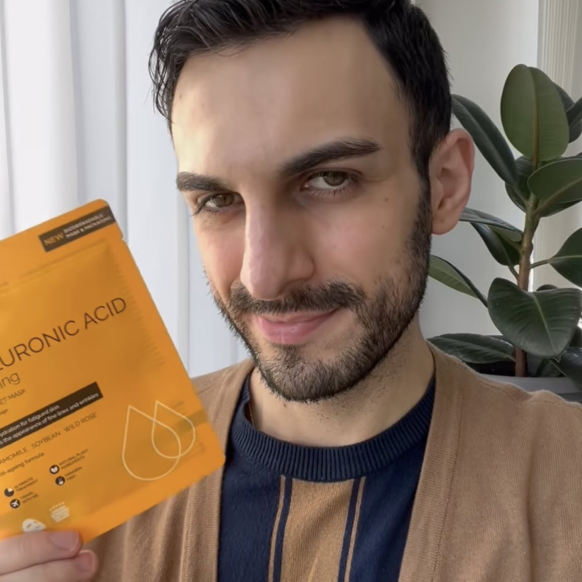 HYALURONIC ACID Hydrating Sheet Mask - 100% Biodegradable - Pockets of Bliss