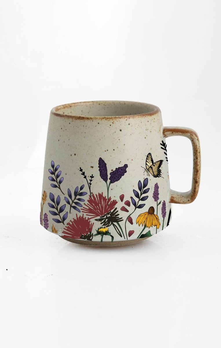 Blooming Butterfly Stoneware Mug - Pockets of Bliss