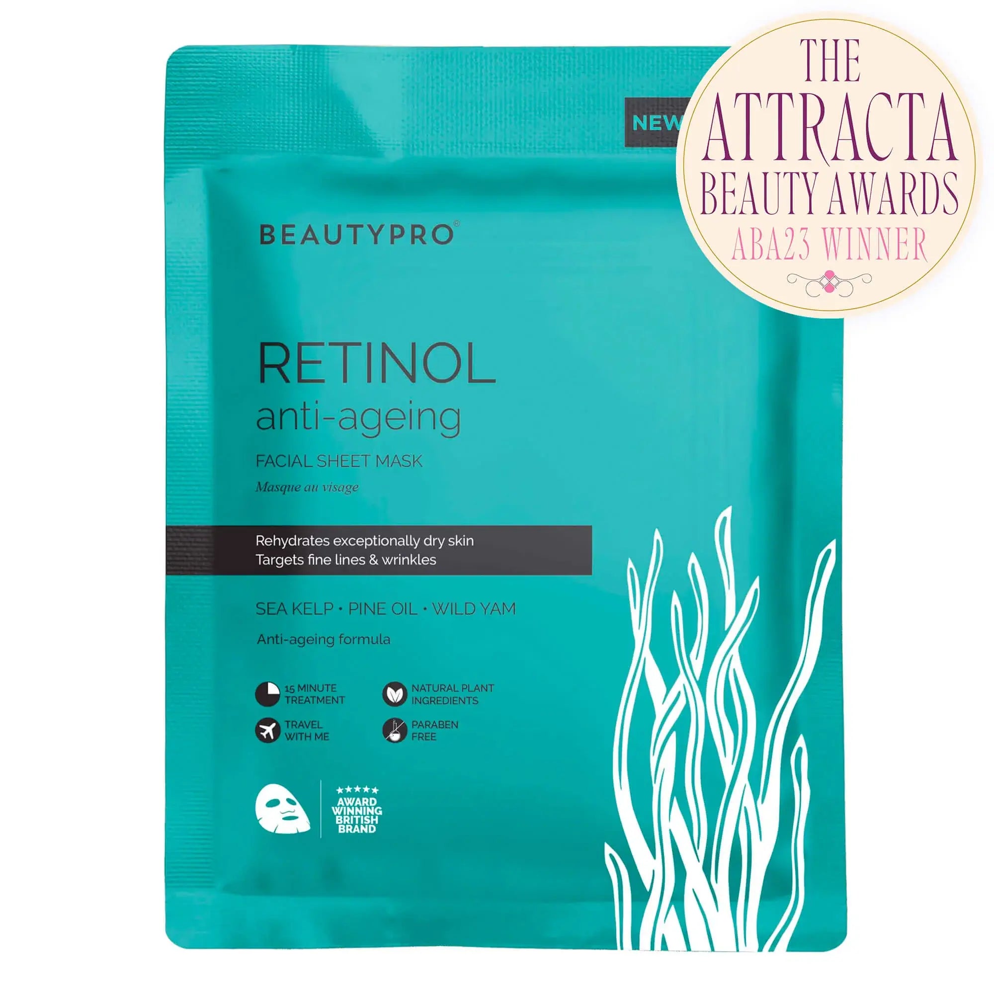 RETINOL Anti - Ageing Sheet Mask - 100% Biodegradable - Pockets of Bliss