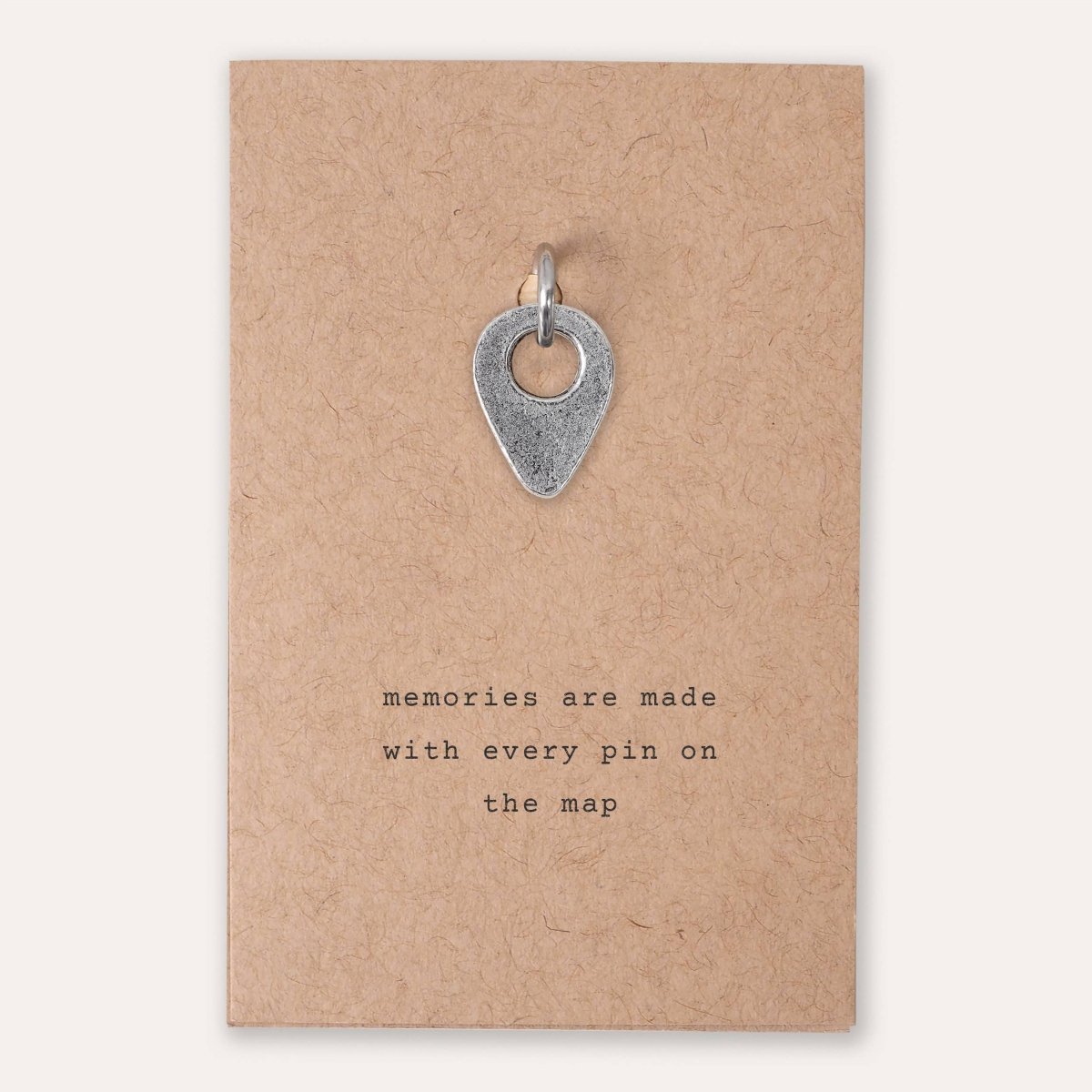 'Memories are Made with Every Pin on the Map' Charm - Pockets of Bliss