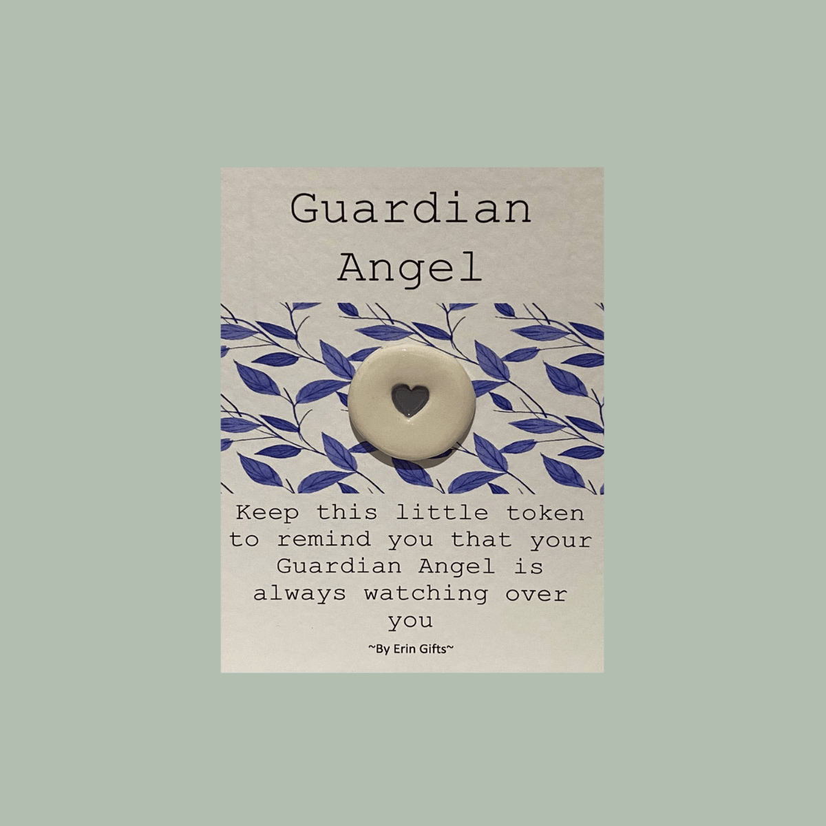 Guardian Angel Ceramic Pocket Token - Pockets of Bliss