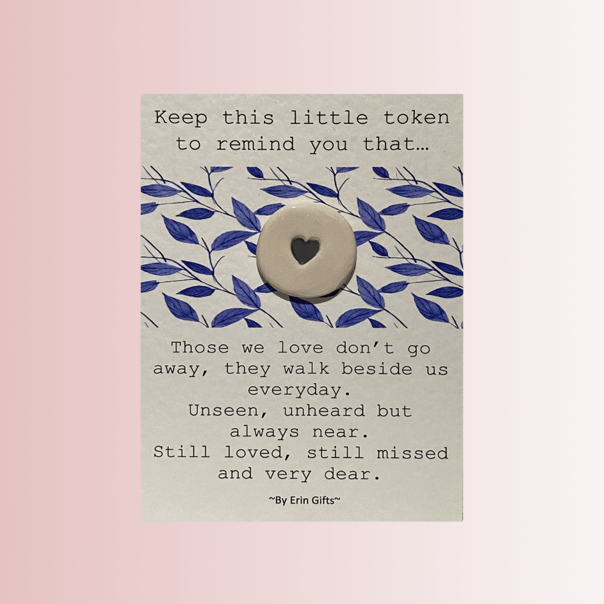 Those we Love... Ceramic Pocket Token Pocket Hug and Card - Pockets of Bliss