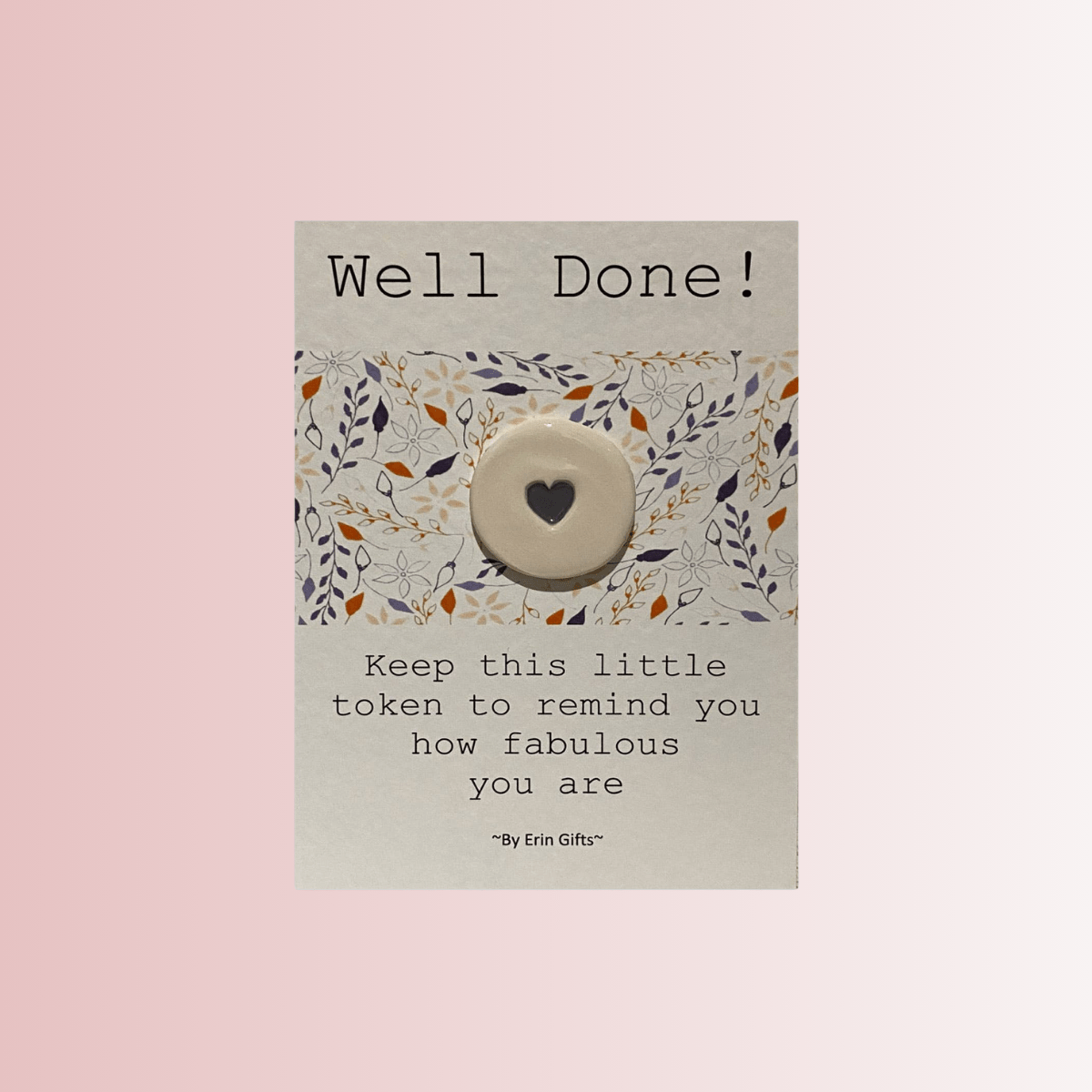 Well Done Ceramic Pocket Token - Pockets of Bliss