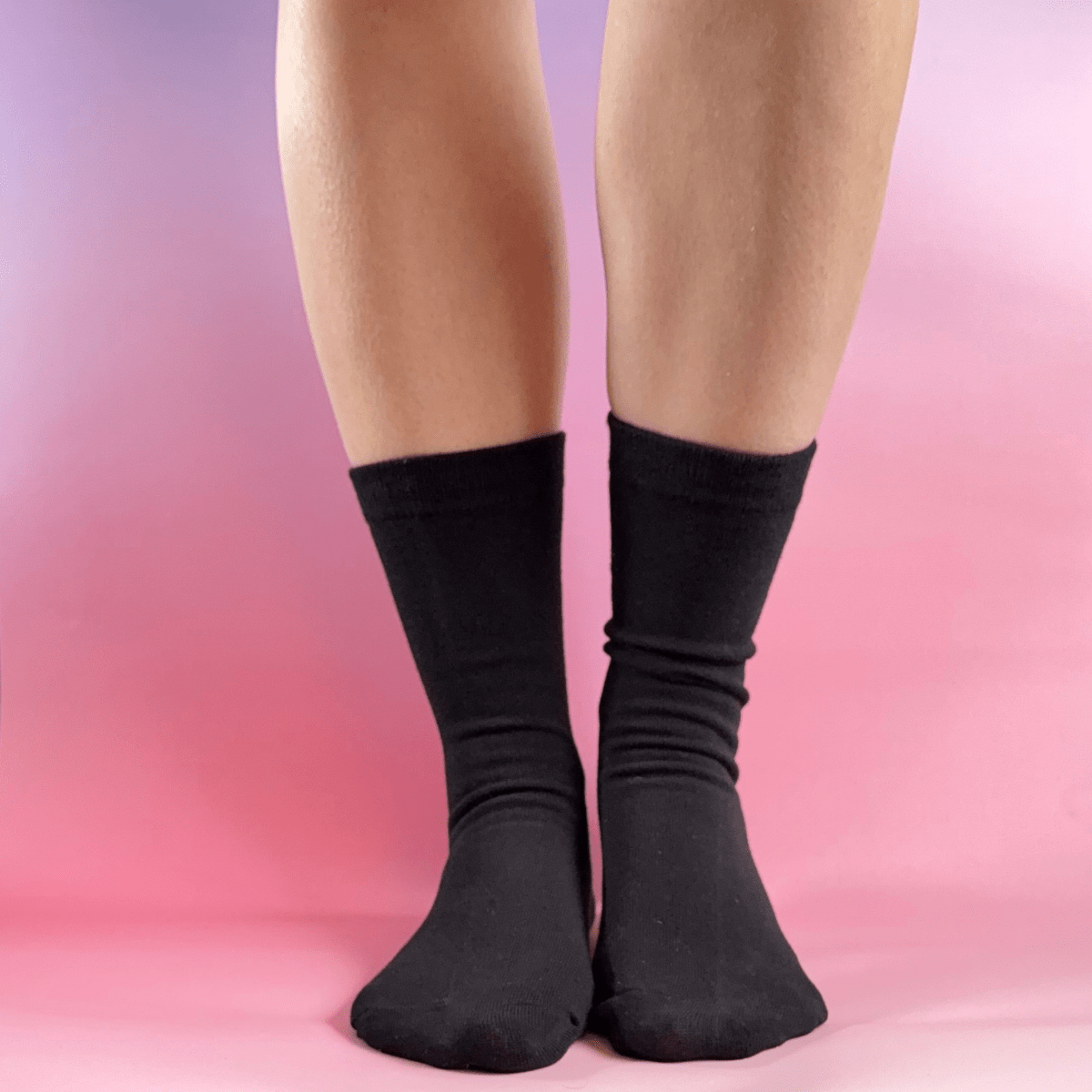 Black Embroidered Mushroom Ankle Socks | Fun Gift Socks - Pockets of Bliss