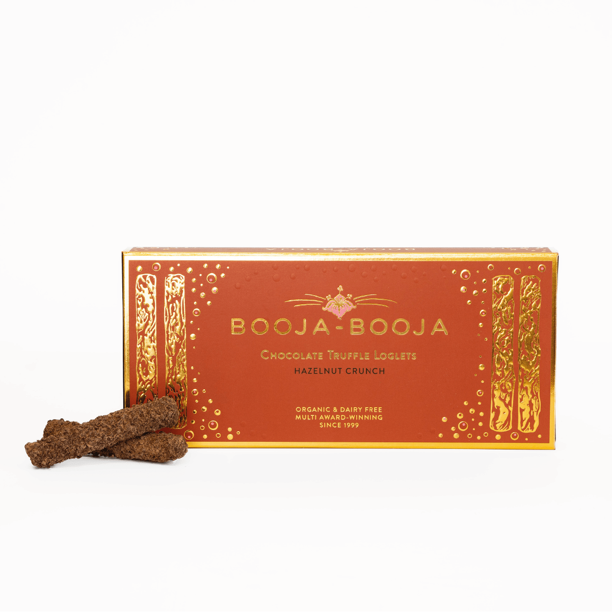 Booja - Booja Hazelnut Crunch Chocolate Truffle Loglets – Vegan & Organic Gift Box - Pockets of Bliss