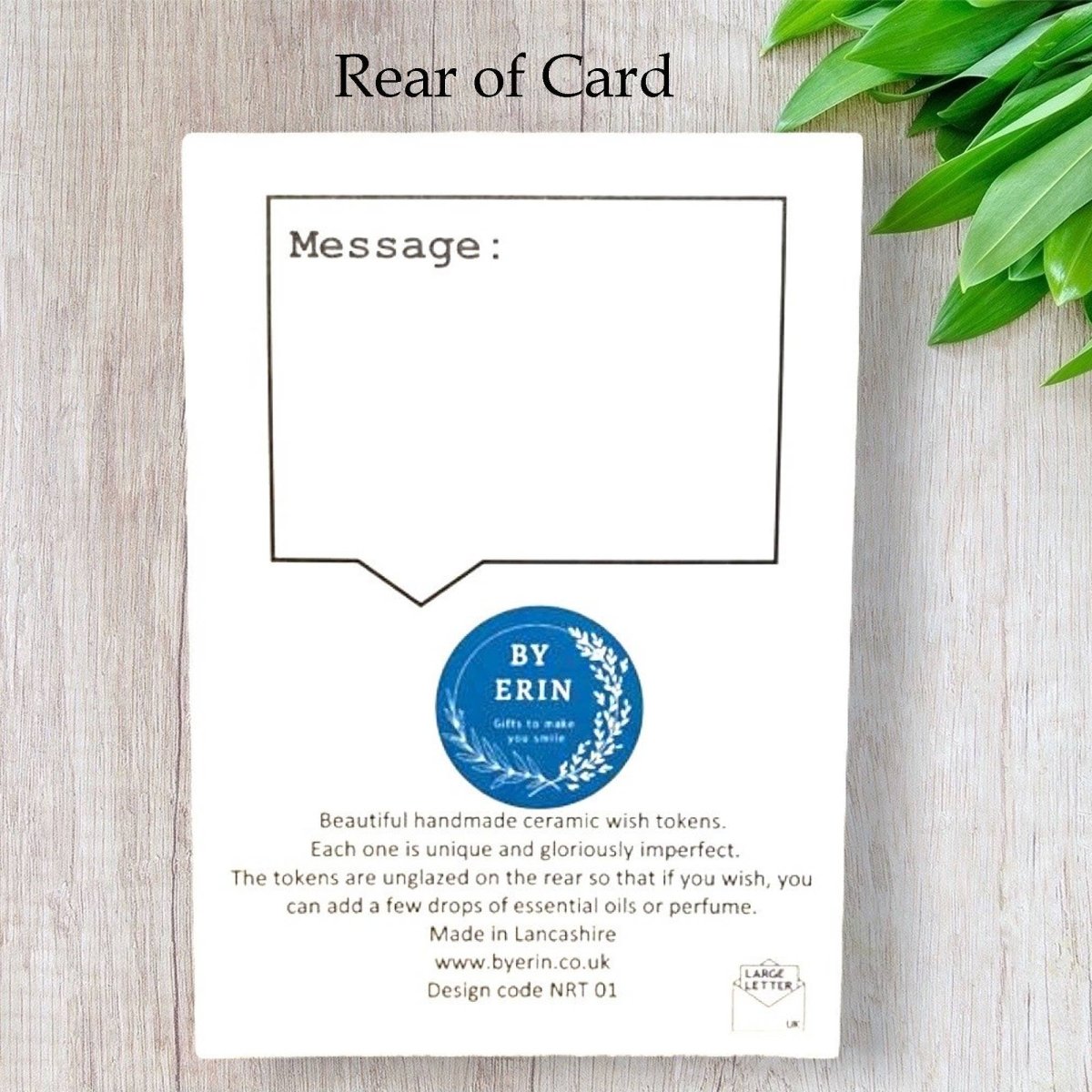 Courage Ceramic Pocket Token & Card - Pockets of Bliss