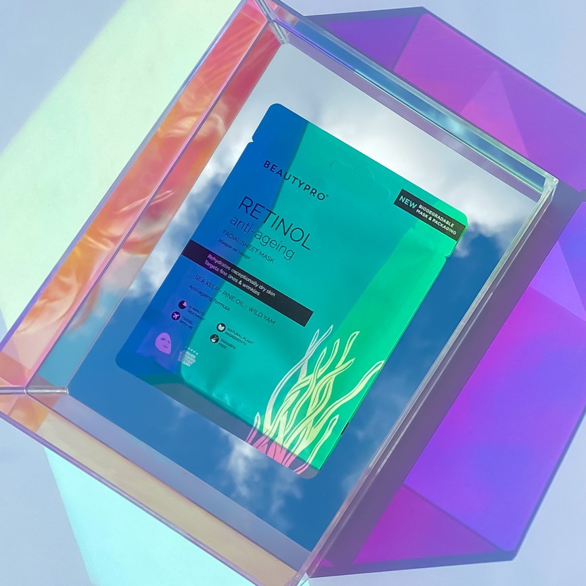 RETINOL Anti - Ageing Sheet Mask - 100% Biodegradable - Pockets of Bliss