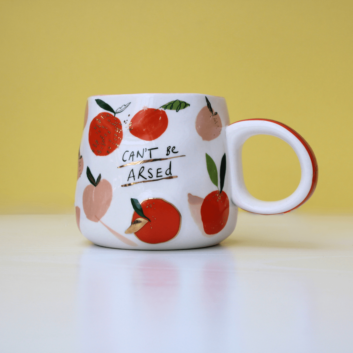 Can’t Be Arsed Mug – Peachy Handmade Ceramic - Pockets of Bliss