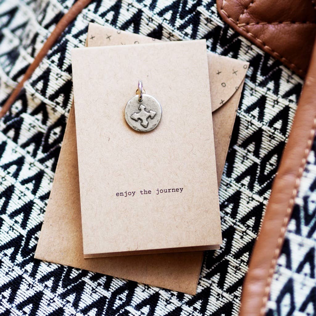 'Enjoy the Journey' Compass Charm - Pockets of Bliss