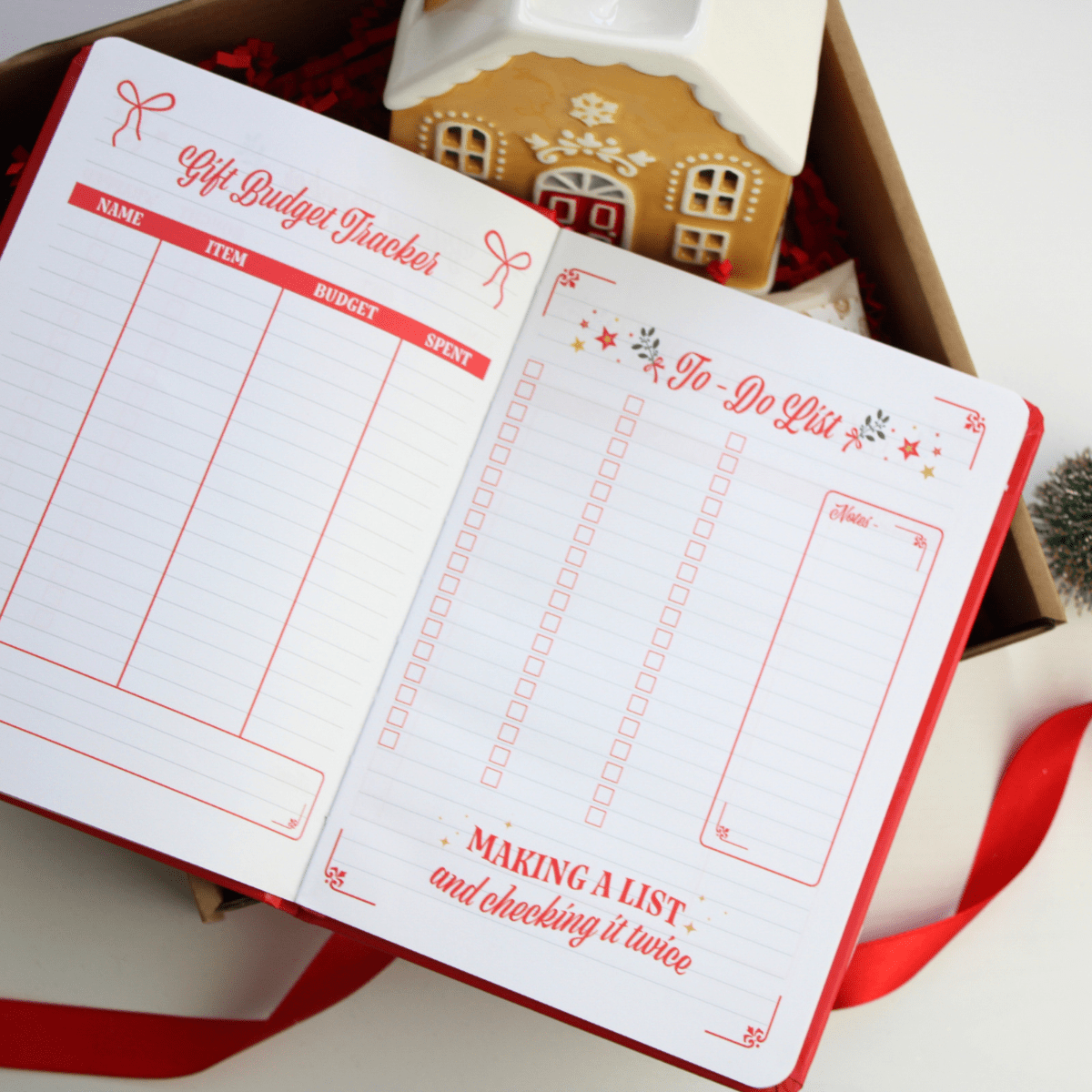Festive Planning & Gingerbread Gift Box – Christmas Planner & Wax Melts - Pockets of Bliss