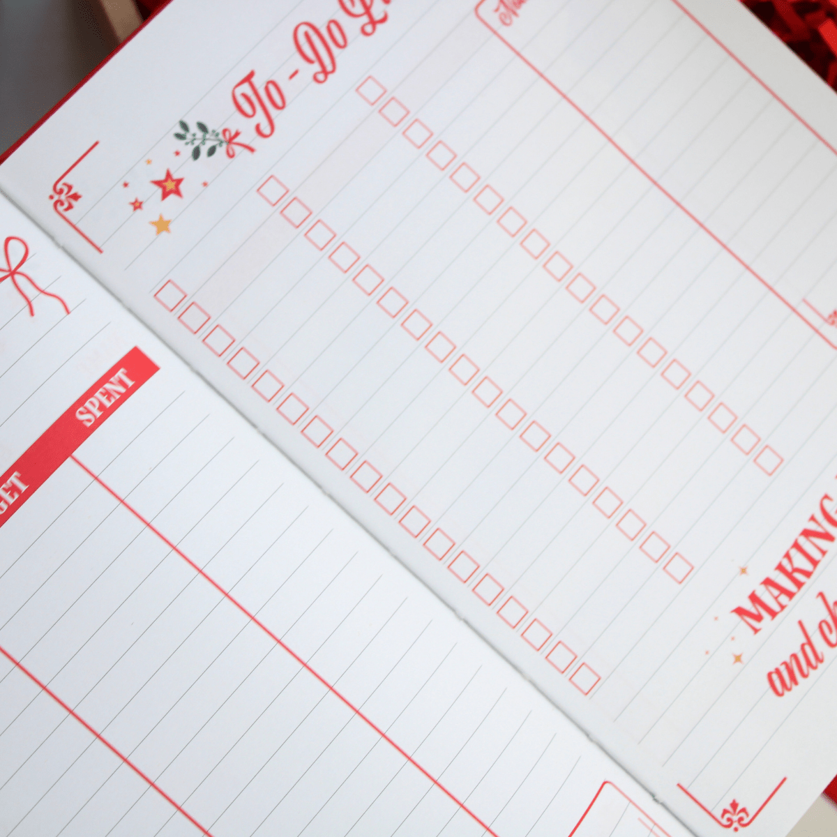 Festive Planning & Gingerbread Gift Box – Christmas Planner & Wax Melts - Pockets of Bliss