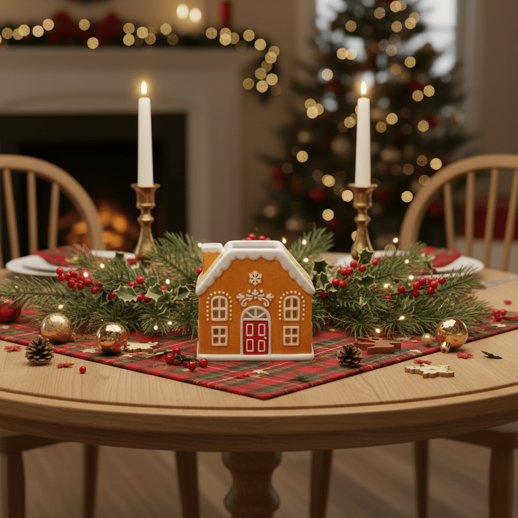 Gingerbread House Ceramic oil & wax burner - Pockets of Bliss