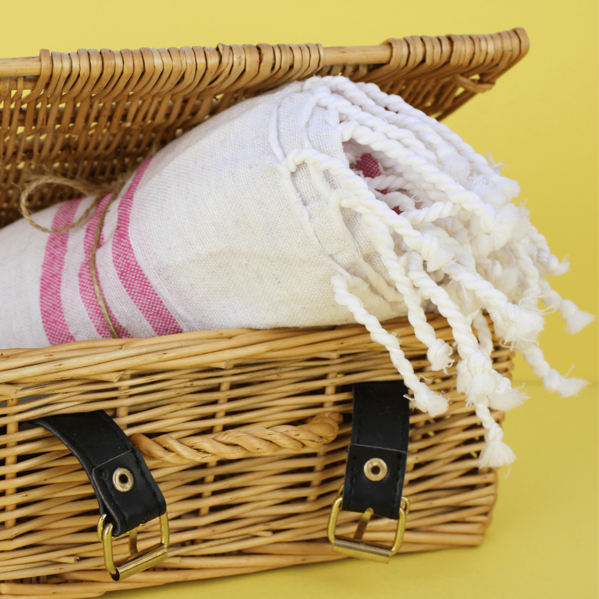 Hammam Spa Towel – Sunset Pink 100% Cotton - Pockets of Bliss