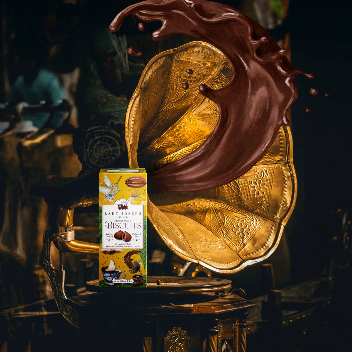 Lady Joseph Vegan Chocolate Filled Biscuits – Artisan Chocolate Cookies - Pockets of Bliss