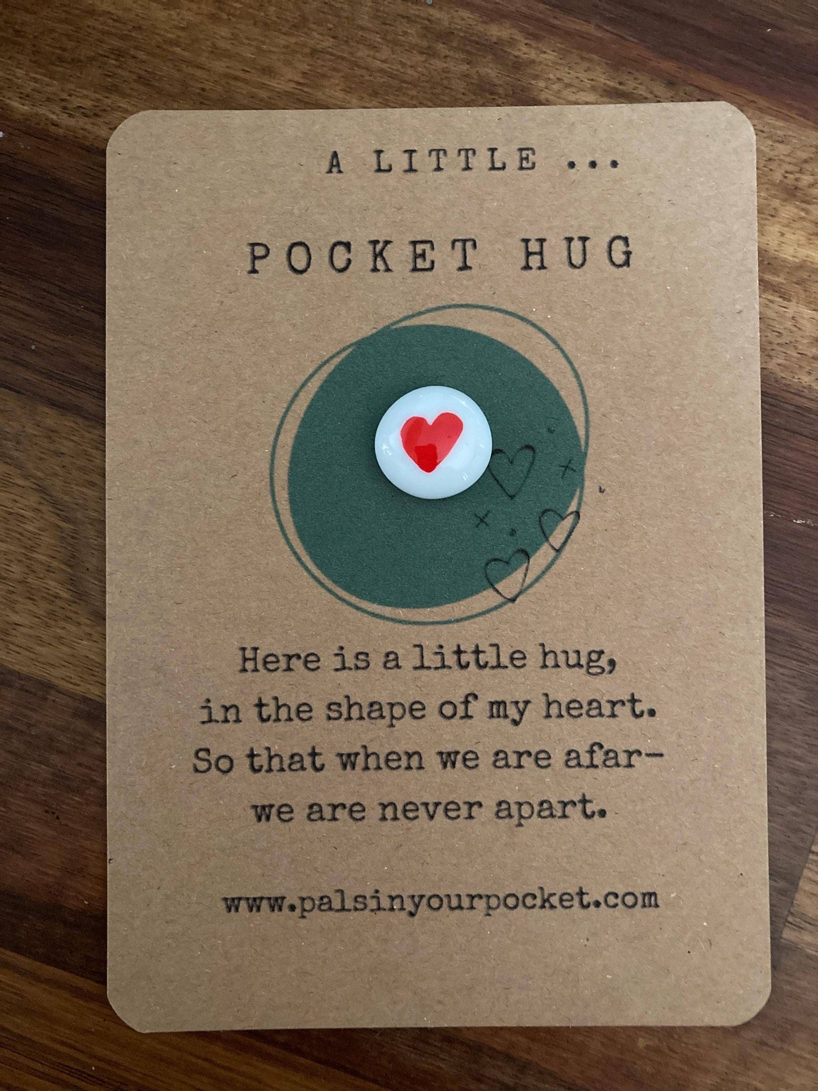 Pocket Hug Heart Rock For Long Distance & Separation - Pockets of Bliss