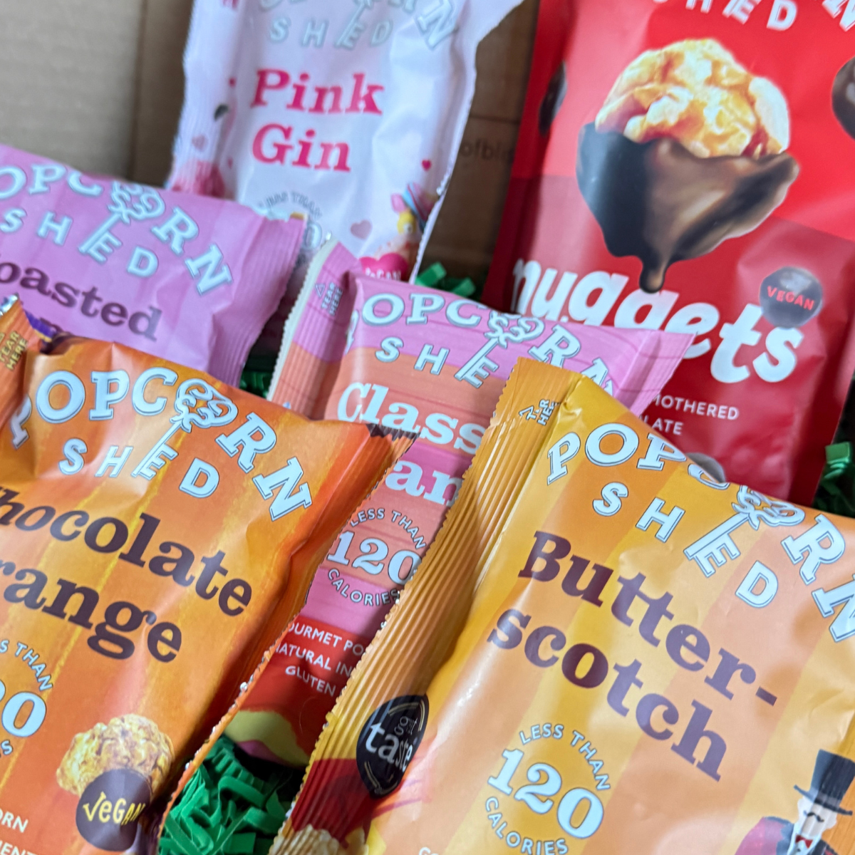 Vegan Popcorn Treat Box | Gourmet Snack Gift Box - Pockets of Bliss