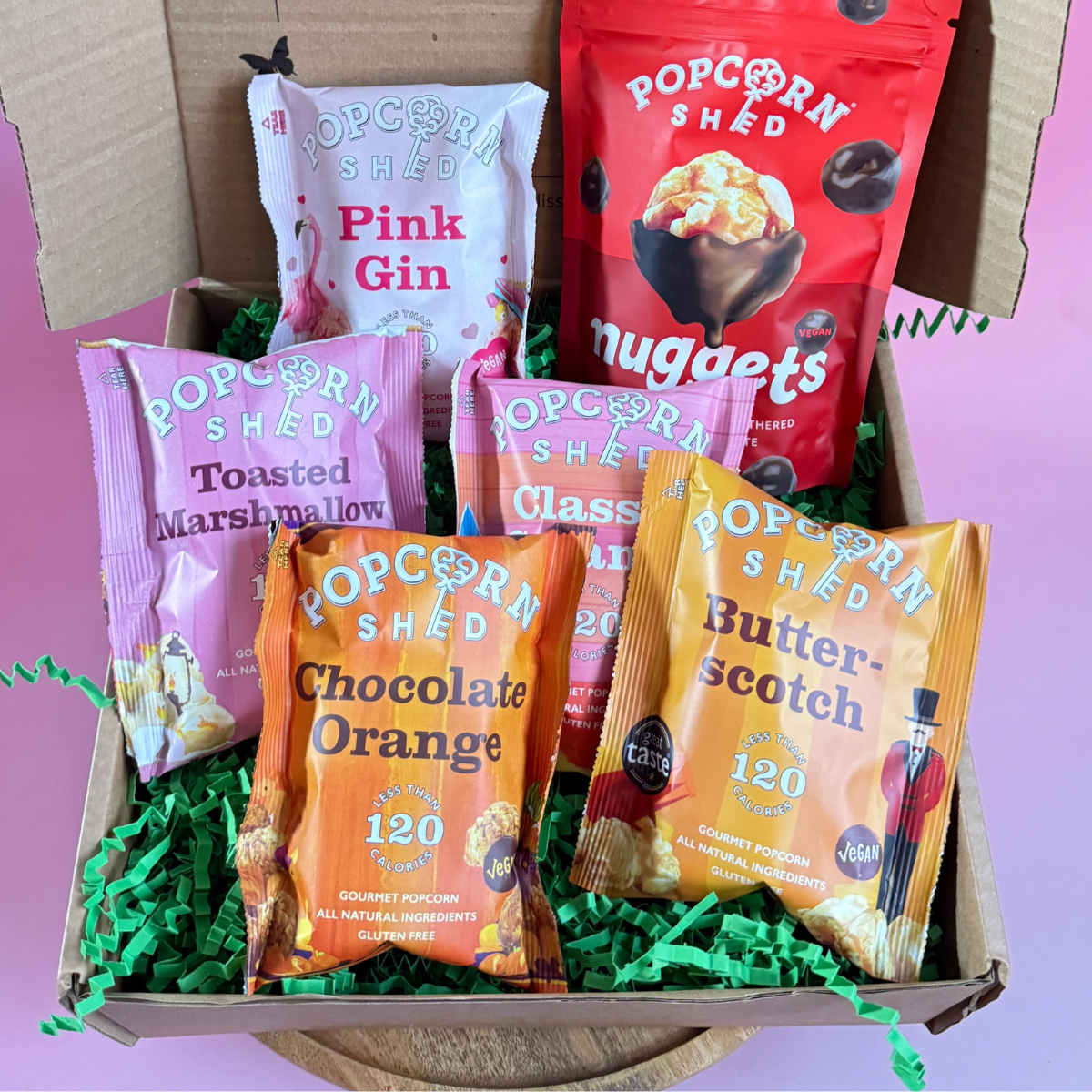 Vegan Popcorn Treat Box | Gourmet Snack Gift Box - Pockets of Bliss