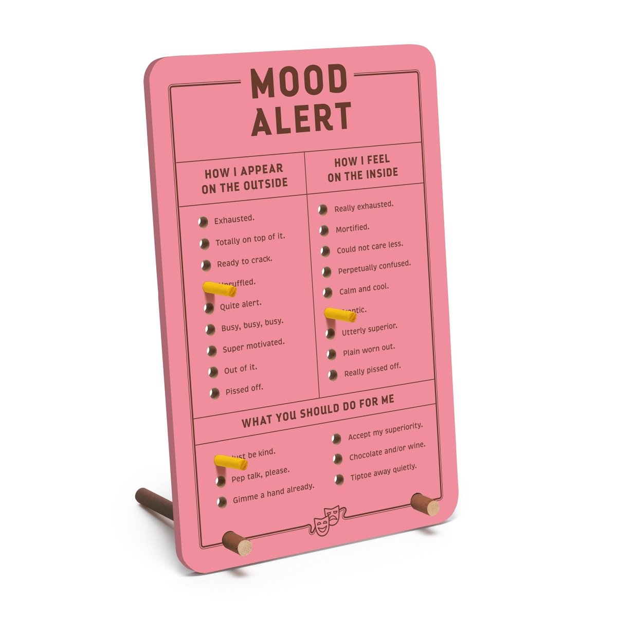 Mood Alert Desktop Pegboard - Pockets of Bliss
