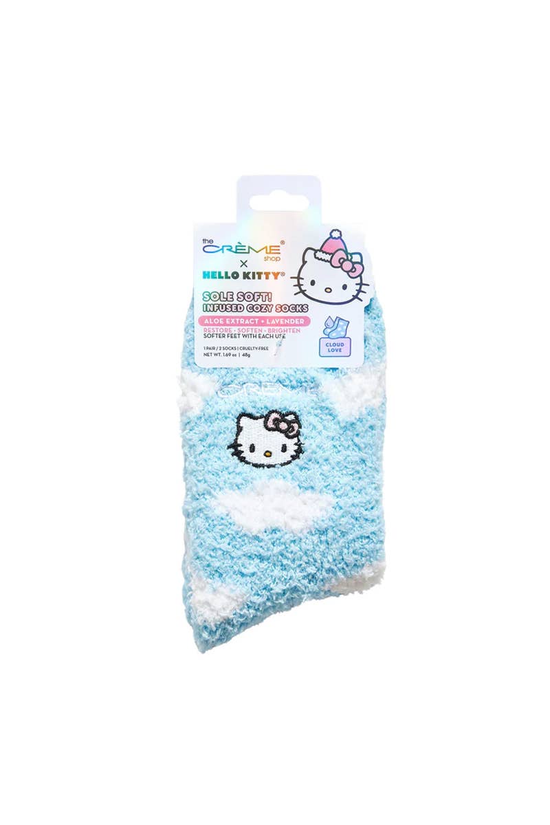 Hello Kitty Cloud Love Sole Soft Socks 🧦💖 - Pockets of Bliss