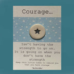 Courage Ceramic Pocket Token & Card - Pockets of Bliss