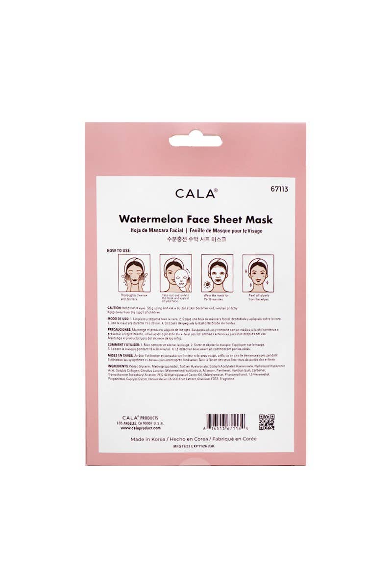 Watermelon Sheet Face Mask 🍉 - Pockets of Bliss