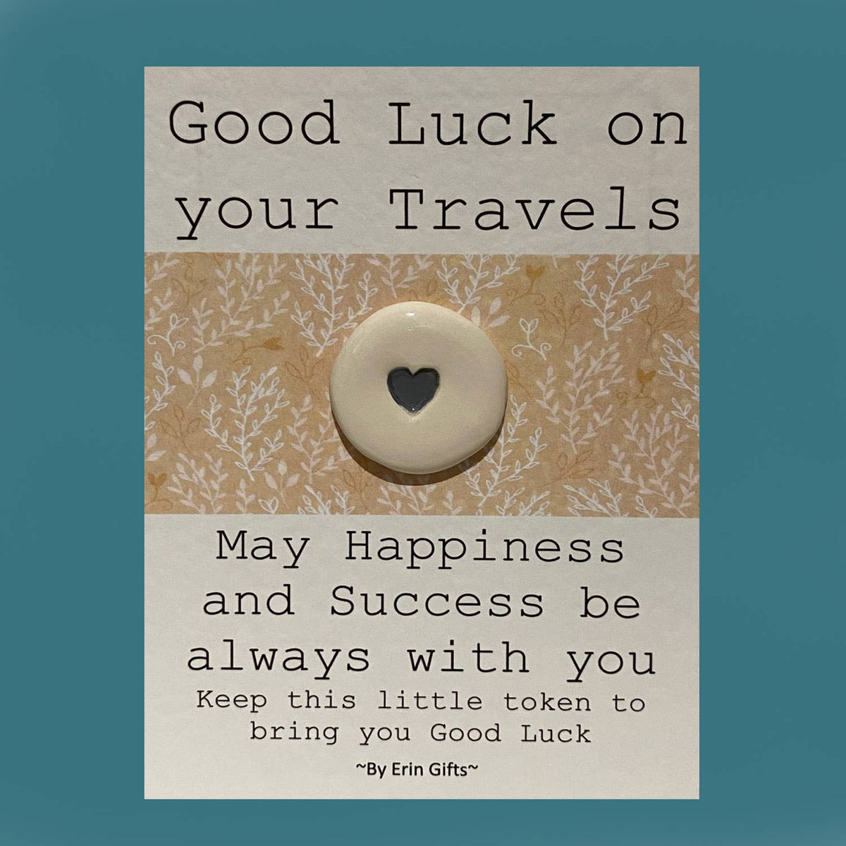 Good Luck on your Travels Pocket Token - Pockets of Bliss