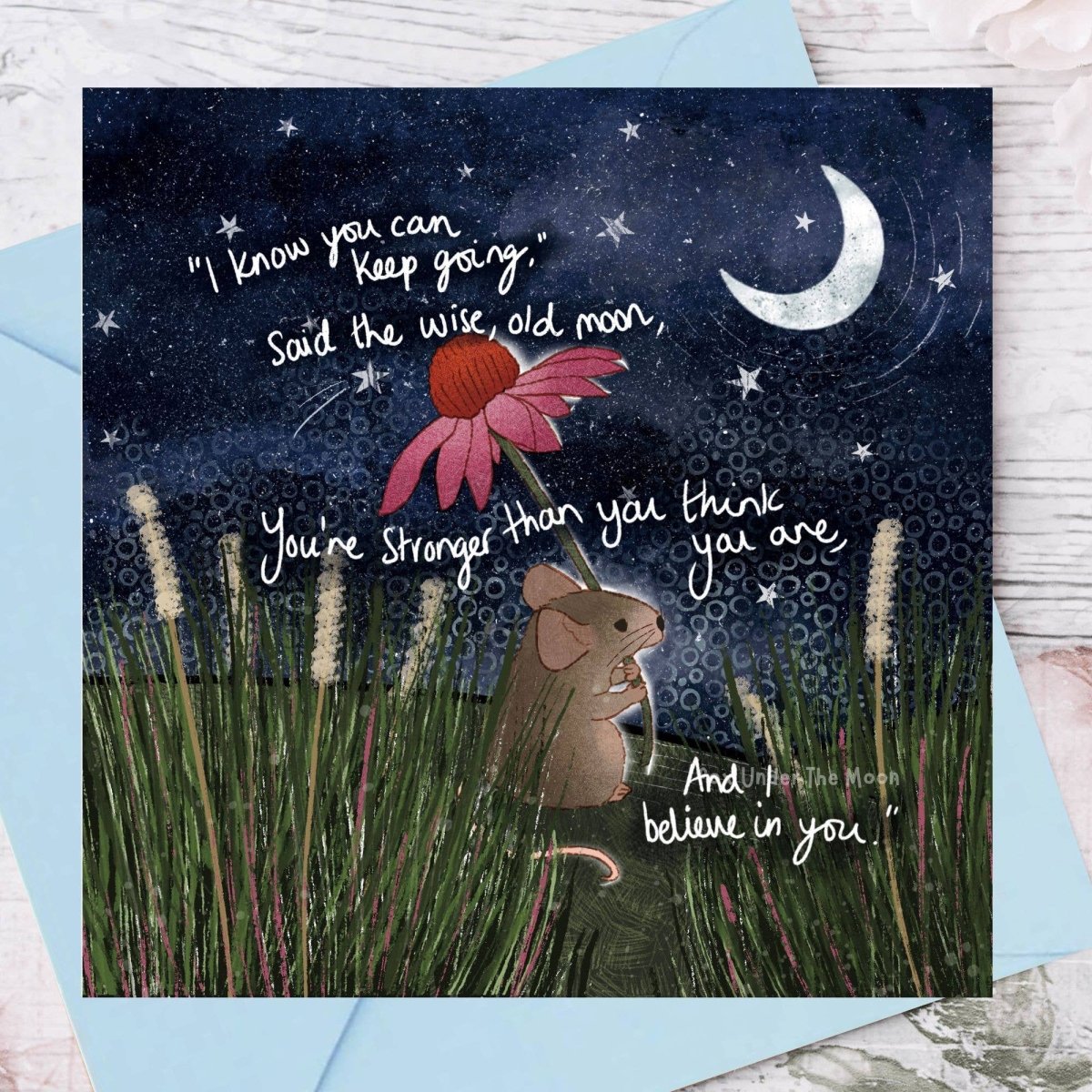 Card by Fox under the moon called stonger - Pockets of Bliss