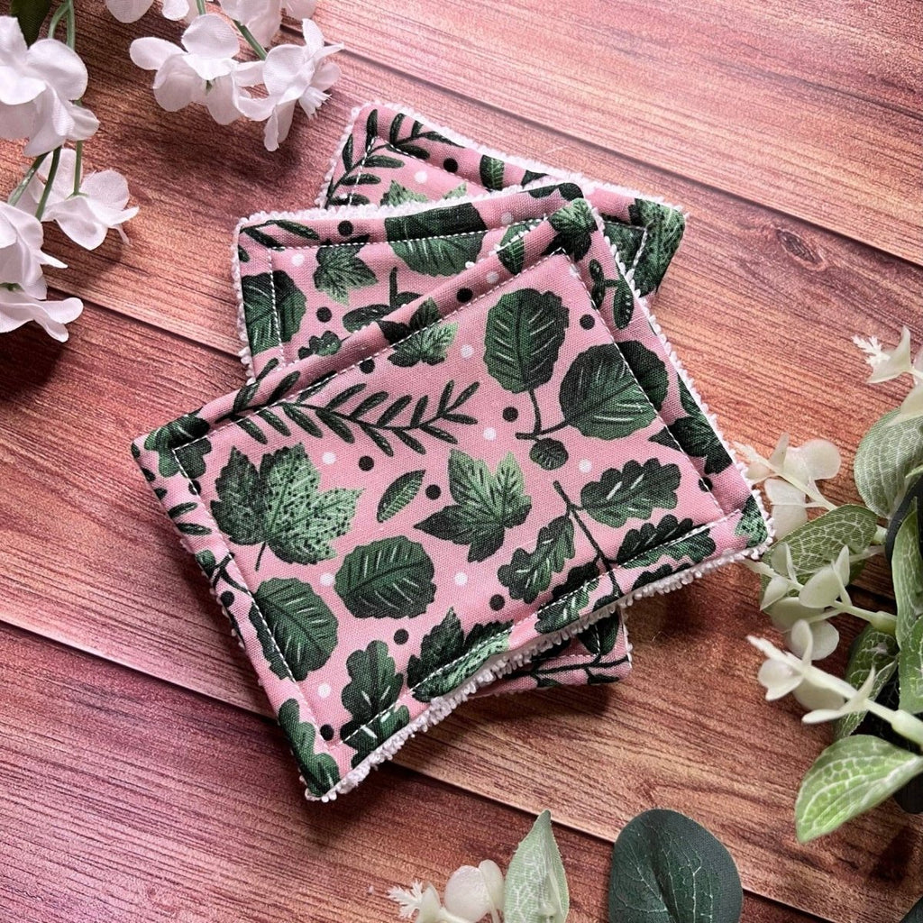 Green Foliage Reusable Exfoliating Pads - Pockets of Bliss