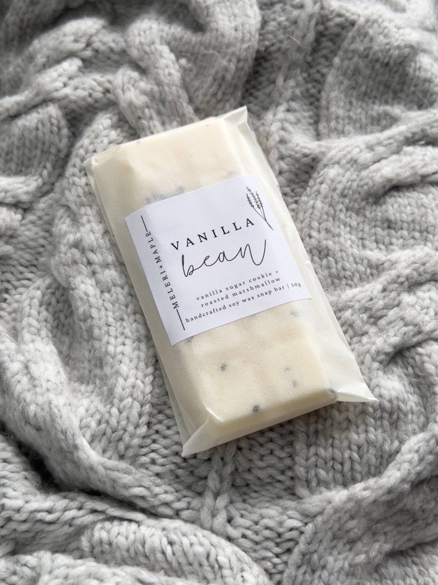 Vanilla Bean Scented Snap Bar Wax Melt - Pockets of Bliss
