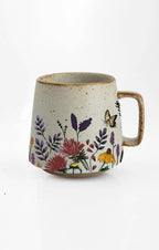 Blooming Butterfly Stoneware Mug - Pockets of Bliss