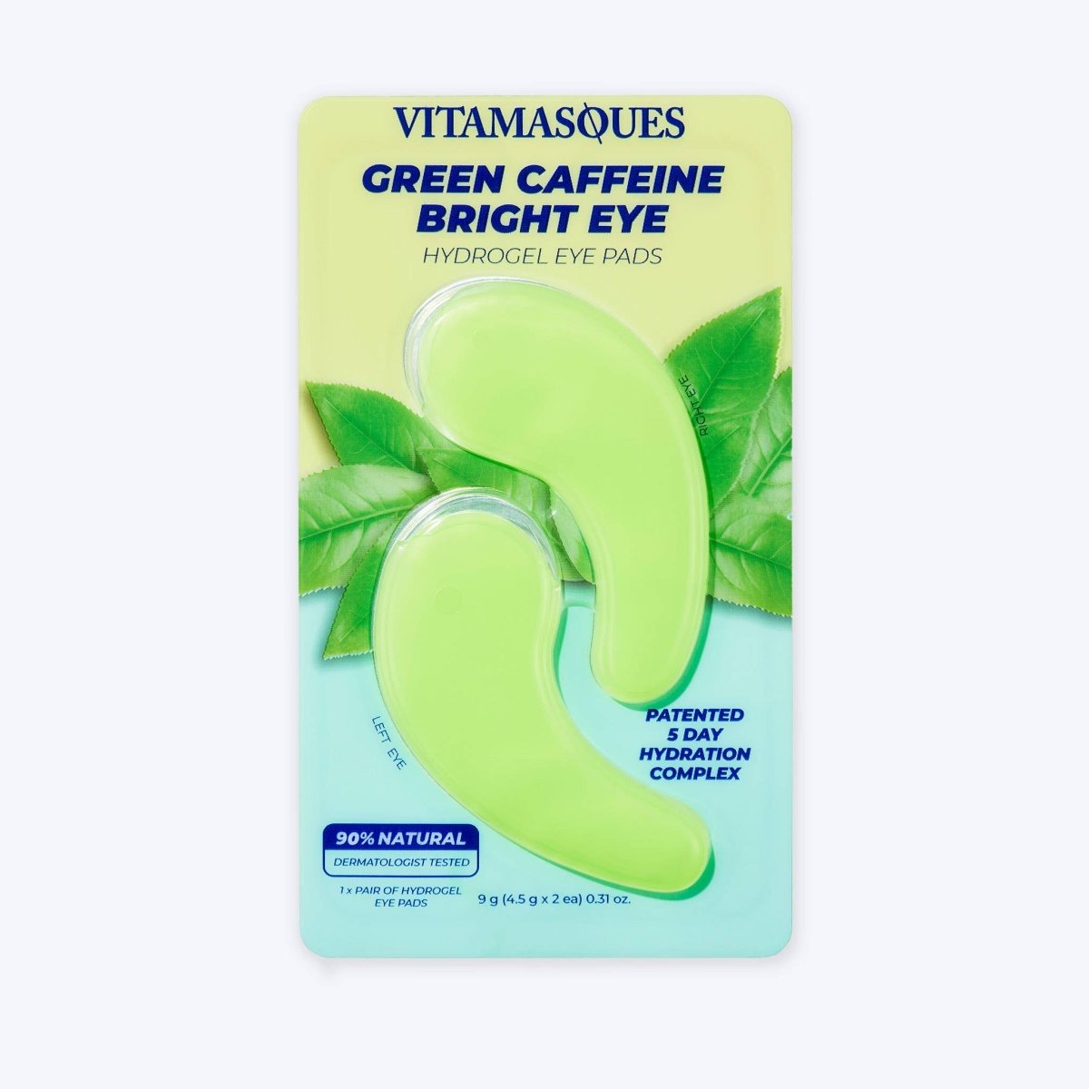 Bright Eye Green Caffeine Hydrogel Eye Pads - Pockets of Bliss