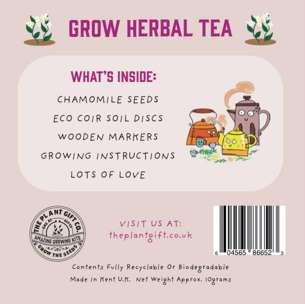 Herbal Tea. Eco Mini Grow-Kit (only ship within the UK) - Pockets of Bliss