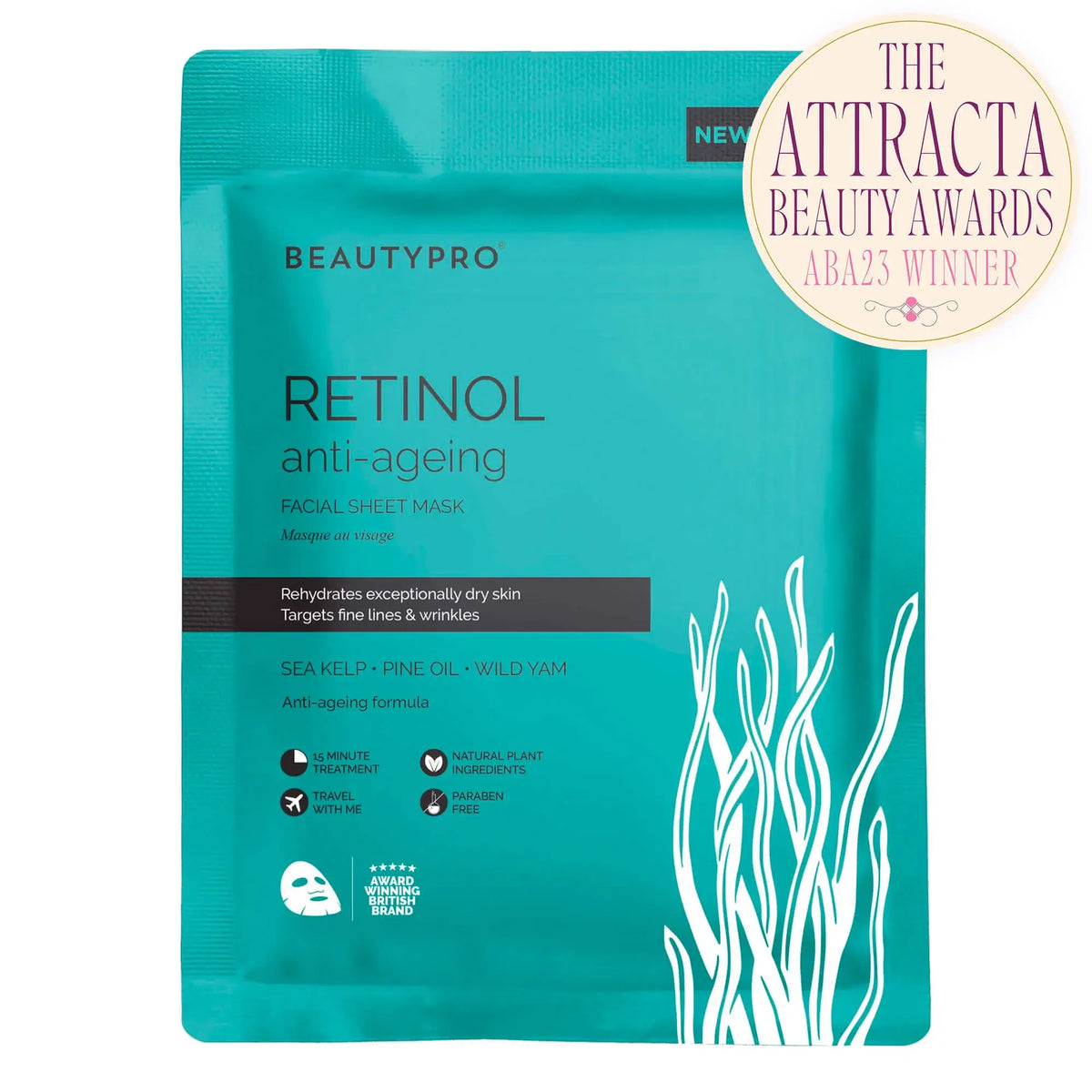 RETINOL Anti - Ageing Sheet Mask - 100% Biodegradable - Pockets of Bliss