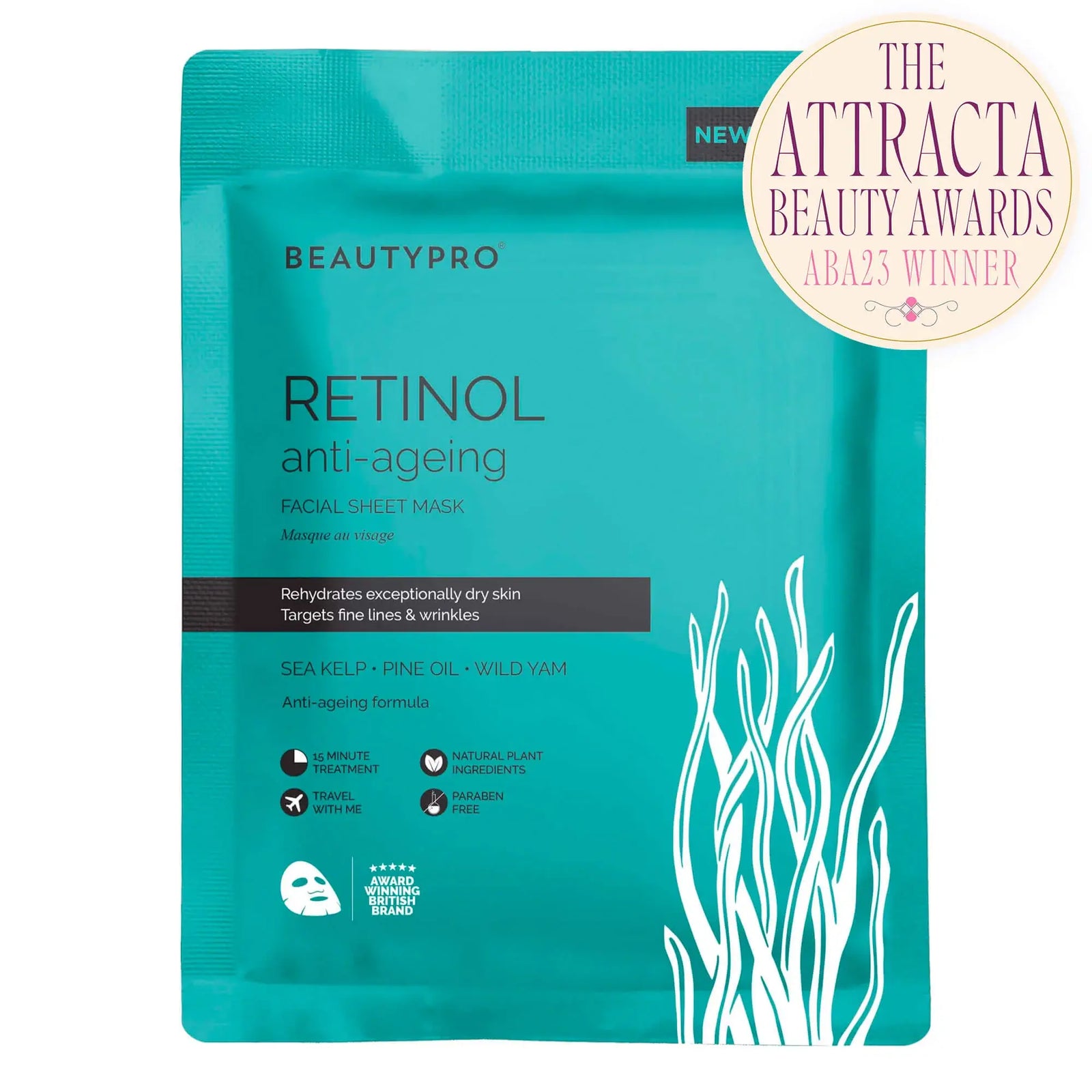 RETINOL Anti - Ageing Sheet Mask - 100% Biodegradable - Pockets of Bliss