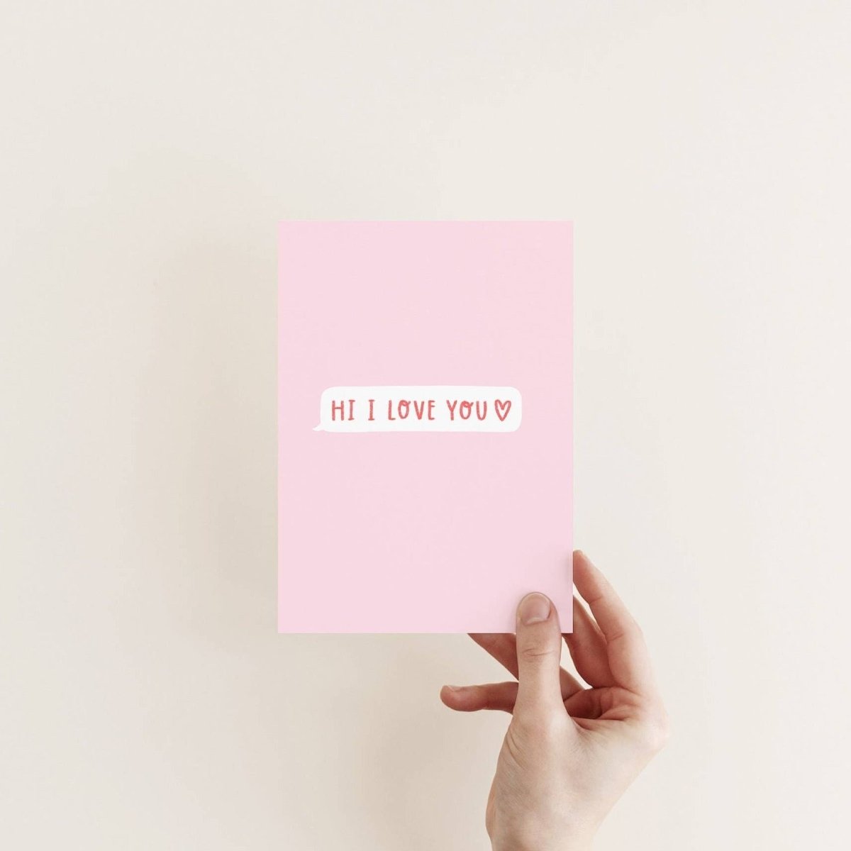 Hi I Love You Card - Pockets of Bliss