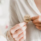 Love You Valentine’s Day Badge Token - Pockets of Bliss