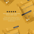 HYALURONIC ACID Hydrating Sheet Mask - 100% Biodegradable - Pockets of Bliss