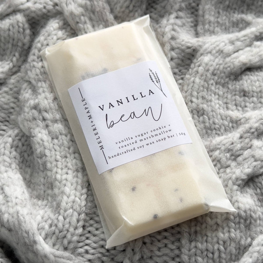Vanilla Bean Scented Snap Bar Wax Melt - Pockets of Bliss
