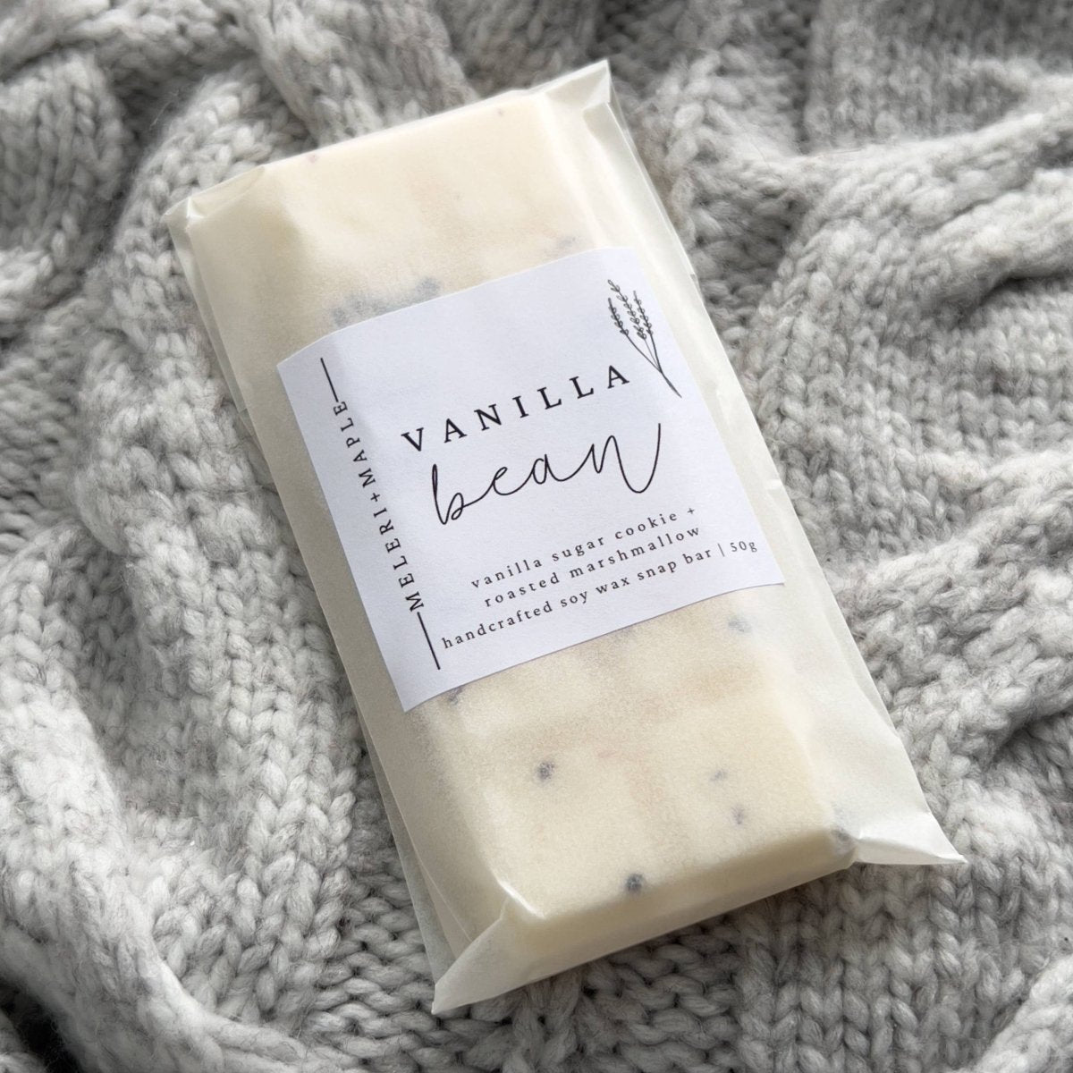 Vanilla Bean Scented Snap Bar Wax Melt - Pockets of Bliss