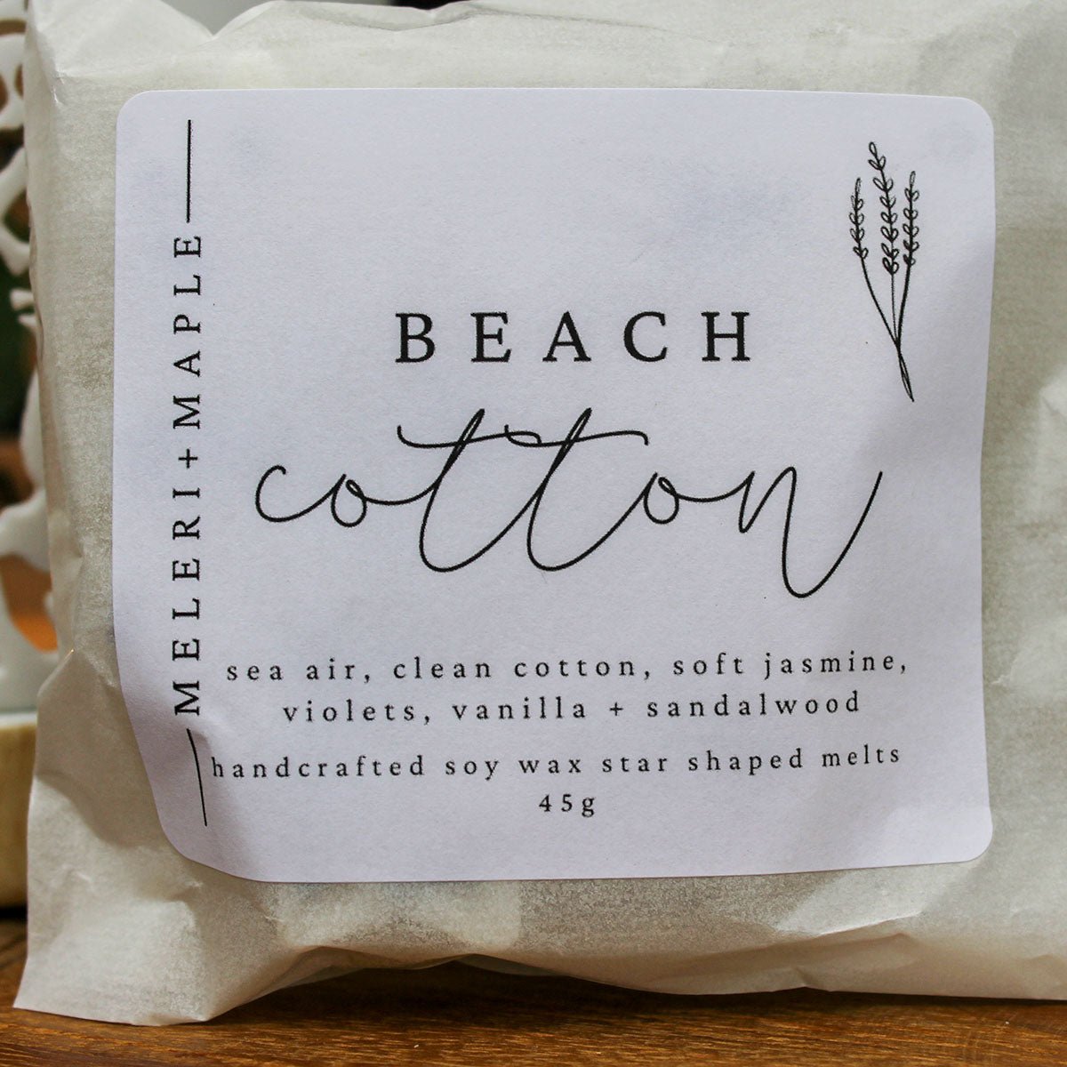 Beach Cotton Scented Star Shaped Soy Wax Melts - Pockets of Bliss