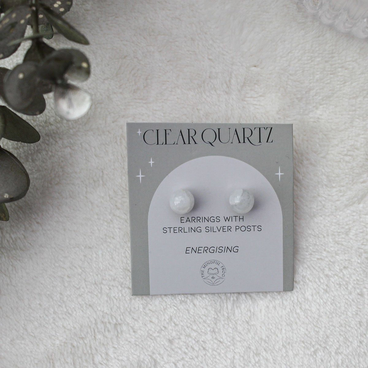 Clear Quartz Studs - Pockets of Bliss