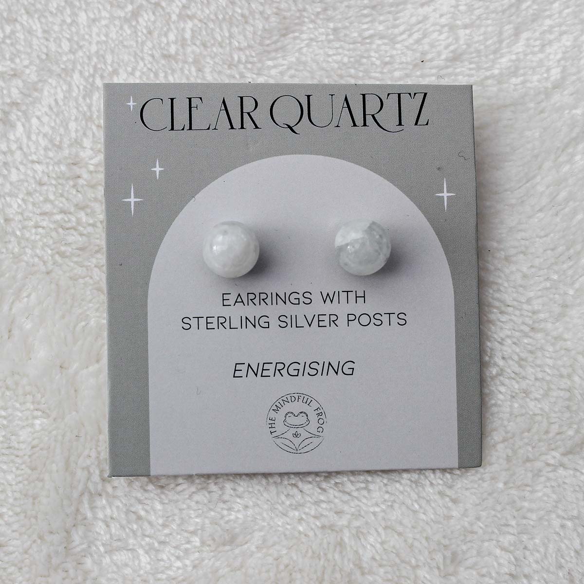 Clear Quartz Studs - Pockets of Bliss