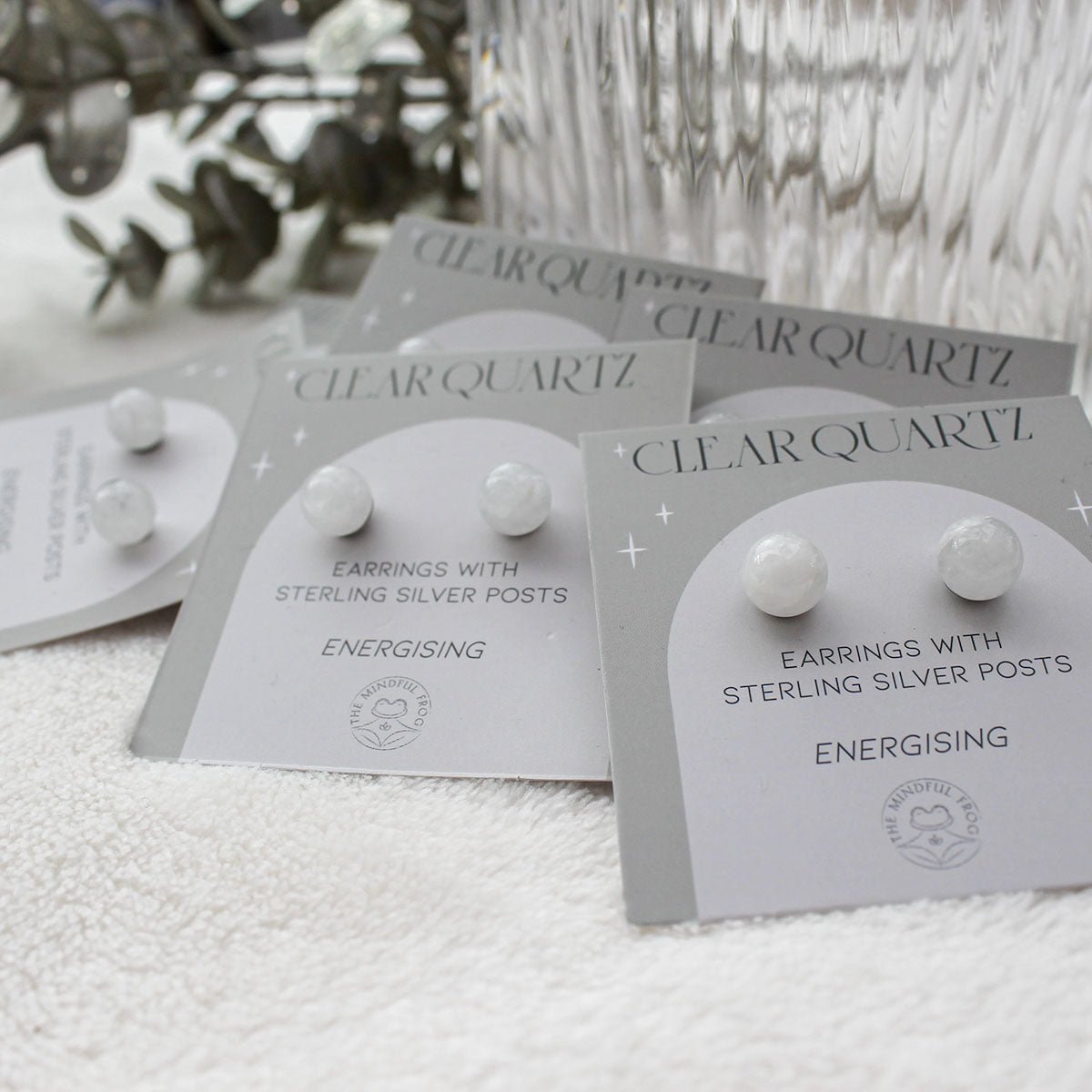 Clear Quartz Studs - Pockets of Bliss