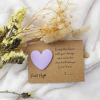 Lilac Heart Pocket Hug - Pockets of Bliss