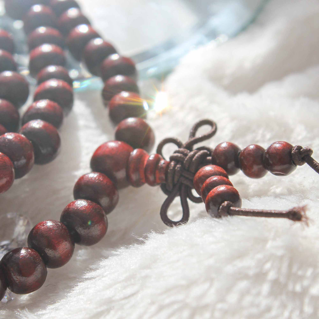Wooden Mallah meditation beads - Pockets of Bliss