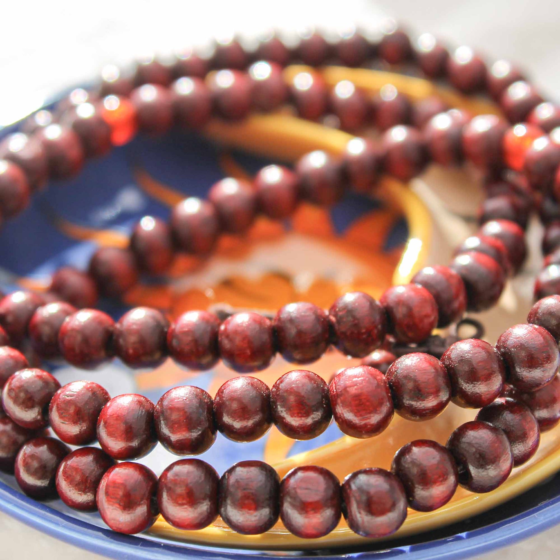 Wooden Mallah meditation beads - Pockets of Bliss