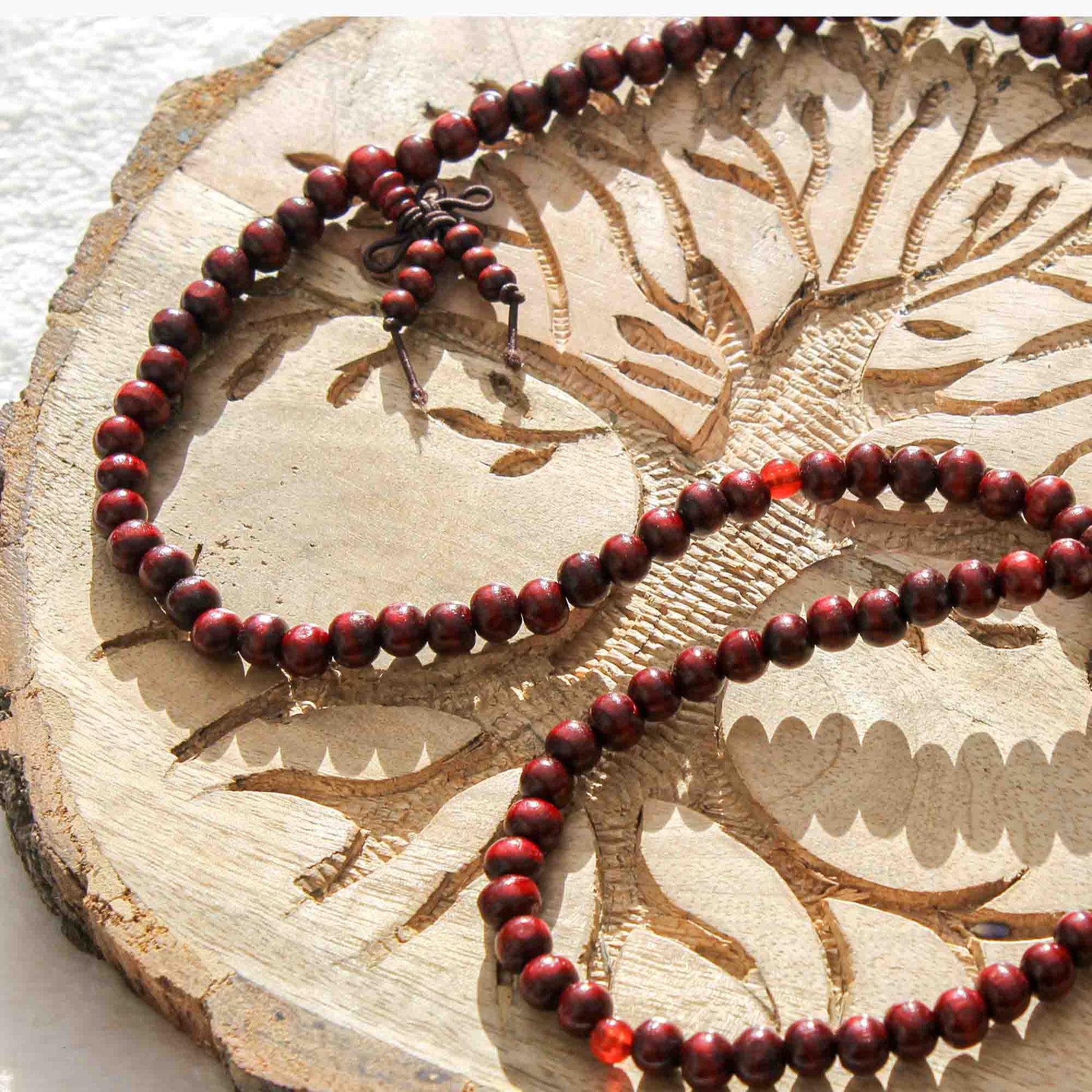 Wooden Mallah meditation beads - Pockets of Bliss