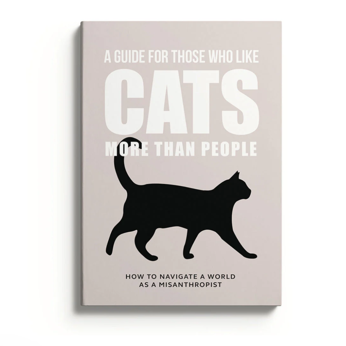 Like Cats More Than People A5 Notebook – 172 Lined Pages